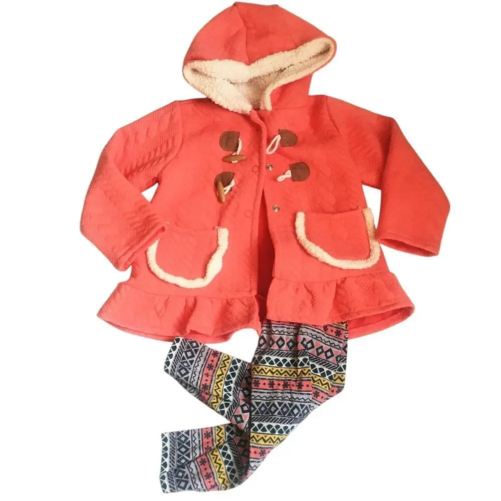 Baby Girl Outfit sz 18 m Jacket with Matching Leggings Outfit sz 18 months - Picture 1 of 5
